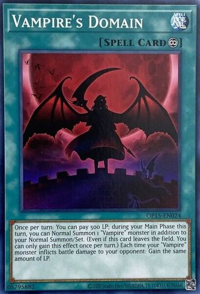 Vampire's Domain trading card from OTS Tournament Pack 15 Vampire's Domain - OTS Tournament Pack 15 YuGiOh trading card