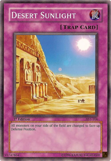 Desert Sunlight - Ancient Sanctuary YuGiOh trading card