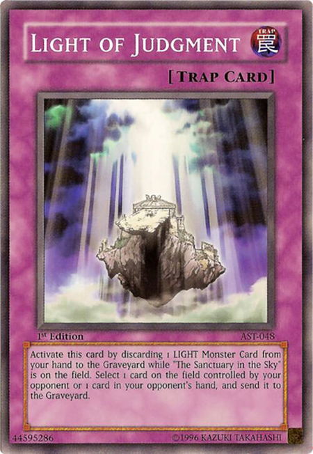 Light of Judgment - Ancient Sanctuary YuGiOh trading card