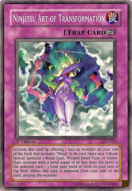 Ninjitsu Art of Transformation - Ancient Sanctuary YuGiOh trading card