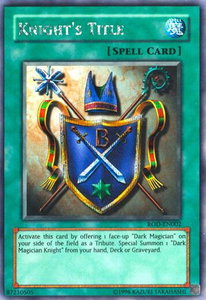 Knight's Title (Reshef of Destruction) (Secret Rare) - Yu-Gi-Oh! Video Game Promotional Cards (VDP) #ROD-EN002 - Secret Rare YuGiOh Trading Card