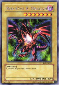 Red-Eyes B. Dragon - Power of Chaos: Joey the Passion (PCJ) #PCJ-EN001 - Prismatic Secret Rare YuGiOh Trading Card