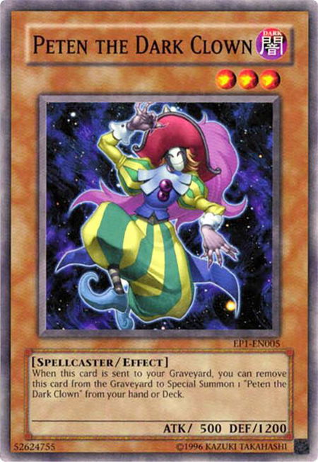 Peten the Dark Clown - Yu-Gi-Oh! Movie Exclusive Pack YuGiOh trading card