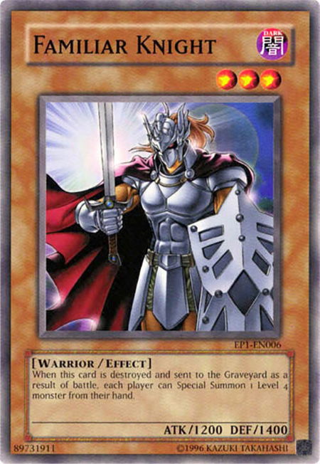 Familiar Knight - Yu-Gi-Oh! Movie Exclusive Pack YuGiOh trading card