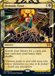 Demonic Tutor - Strixhaven: Mystical Archives (STA) #27 - Mythic Rare Magic: The Gathering Trading Card