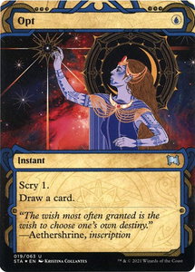 Opt (Foil Etched) - Strixhaven: Mystical Archives (STA) #19 - Uncommon Magic: The Gathering Trading Card