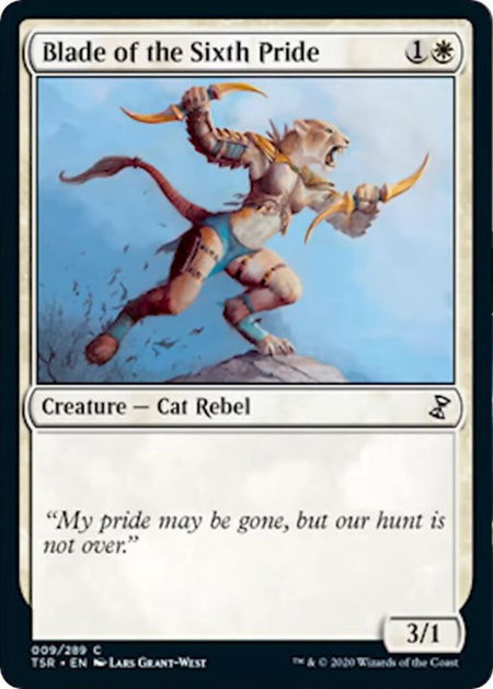 Blade of the Sixth Pride - Time Spiral: Remastered Magic: The Gathering trading card