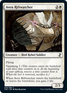 Aven Riftwatcher - Time Spiral: Remastered (TSR) #6 - Common Magic: The Gathering Trading Card