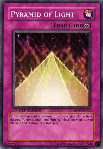 Pyramid of Light trading card from Yu-Gi-Oh! The Movie Promo Set Pyramid of Light - Yu-Gi-Oh! The Movie Promo Set YuGiOh trading card