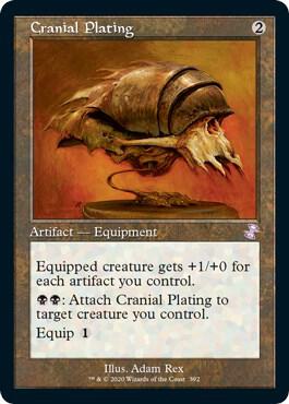 Cranial Plating - Time Spiral: Remastered Magic: The Gathering trading card