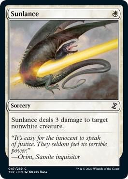 Sunlance trading card from Time Spiral: Remastered Sunlance - Time Spiral: Remastered Magic: The Gathering trading card