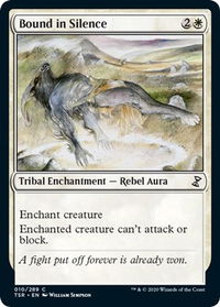 Bound in Silence - Time Spiral: Remastered (TSR) #10 - Common Magic: The Gathering Trading Card