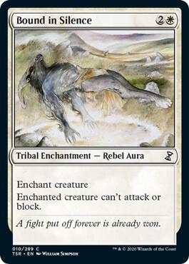 Bound in Silence trading card from Time Spiral: Remastered Bound in Silence - Time Spiral: Remastered Magic: The Gathering trading card