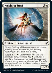 Knight of Sursi - Time Spiral: Remastered (TSR) #22 - Common Magic: The Gathering Trading Card
