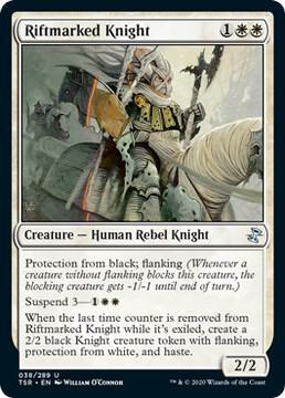 Riftmarked Knight - Time Spiral: Remastered Magic: The Gathering trading card