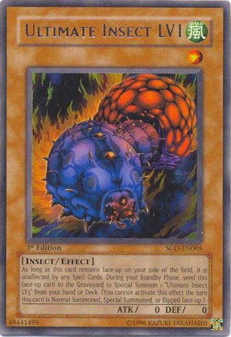 Ultimate Insect LV1 - Soul of the Duelist YuGiOh trading card