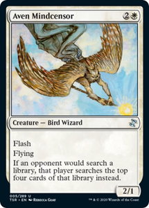 Aven Mindcensor - Time Spiral: Remastered (TSR) #5 - Uncommon Magic: The Gathering Trading Card
