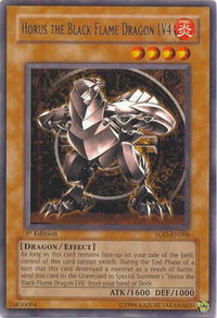 Horus The Black Flame Dragon LV4 - Soul of the Duelist (SOD) #SOD-EN006 - Rare YuGiOh Trading Card