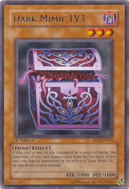 Dark Mimic LV3 - Soul of the Duelist YuGiOh trading card