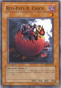 Red-Eyes B. Chick - Soul of the Duelist (SOD) #SOD-EN017 - Common / Short Print YuGiOh Trading Card
