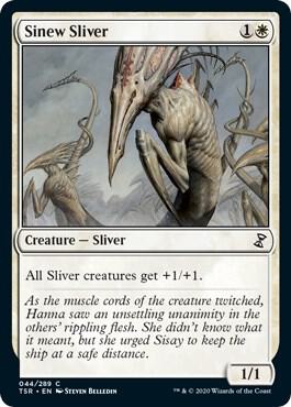 Sinew Sliver trading card from Time Spiral: Remastered Sinew Sliver - Time Spiral: Remastered Magic: The Gathering trading card