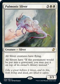 Pulmonic Sliver - Time Spiral: Remastered (TSR) #34 - Rare Magic: The Gathering Trading Card
