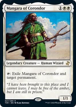 Mangara of Corondor trading card from Time Spiral: Remastered Mangara of Corondor - Time Spiral: Remastered Magic: The Gathering trading card