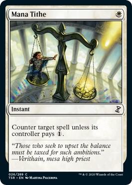 Mana Tithe trading card from Time Spiral: Remastered Mana Tithe - Time Spiral: Remastered Magic: The Gathering trading card
