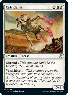 Calciderm trading card from Time Spiral: Remastered Calciderm - Time Spiral: Remastered Magic: The Gathering trading card