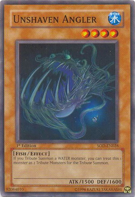 Unshaven Angler - Soul of the Duelist YuGiOh trading card