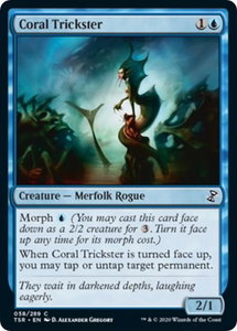 Coral Trickster - Time Spiral: Remastered (TSR) #58 - Common Magic: The Gathering Trading Card