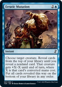 Erratic Mutation - Time Spiral: Remastered (TSR) #67 - Common Magic: The Gathering Trading Card