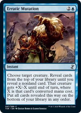 Erratic Mutation trading card from Time Spiral: Remastered Erratic Mutation - Time Spiral: Remastered Magic: The Gathering trading card