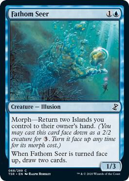 Fathom Seer trading card from Time Spiral: Remastered Fathom Seer - Time Spiral: Remastered Magic: The Gathering trading card