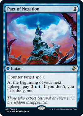 Pact of Negation trading card from Time Spiral: Remastered Pact of Negation - Time Spiral: Remastered Magic: The Gathering trading card