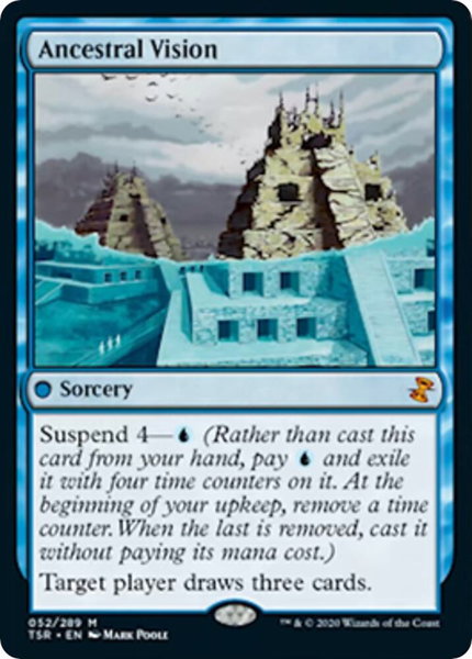 Ancestral Vision trading card from Time Spiral: Remastered Ancestral Vision - Time Spiral: Remastered Magic: The Gathering trading card