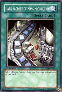 Dark Factory of Mass Production - Soul of the Duelist (SOD) #SOD-EN037 - Common / Short Print YuGiOh Trading Card