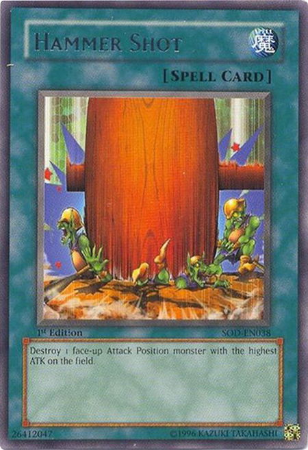 Hammer Shot - Soul of the Duelist YuGiOh trading card