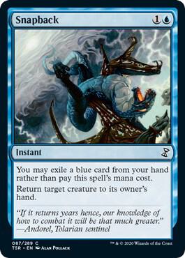 Snapback - Time Spiral: Remastered Magic: The Gathering trading card