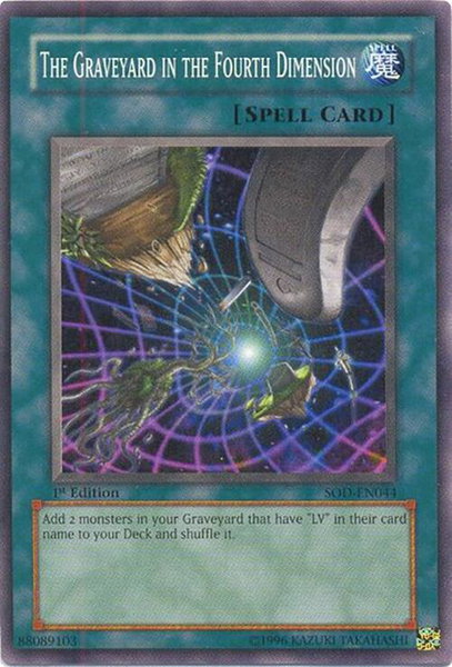 The Graveyard in the Fourth Dimension trading card from Soul of the Duelist The Graveyard in the Fourth Dimension - Soul of the Duelist YuGiOh trading card