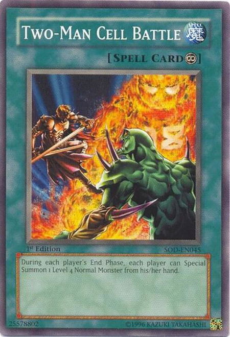 Two-Man Cell Battle - Soul of the Duelist YuGiOh trading card