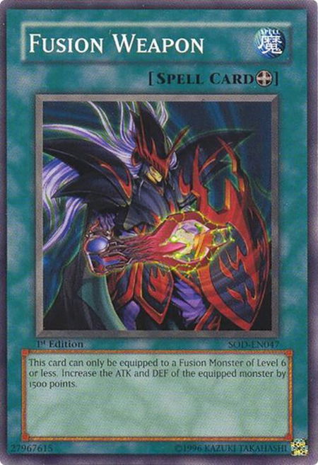 Fusion Weapon - Soul of the Duelist YuGiOh trading card