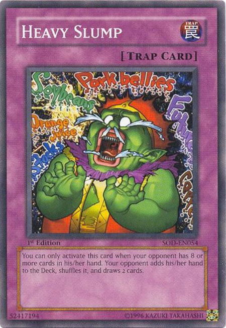 Heavy Slump trading card from Soul of the Duelist Heavy Slump - Soul of the Duelist YuGiOh trading card