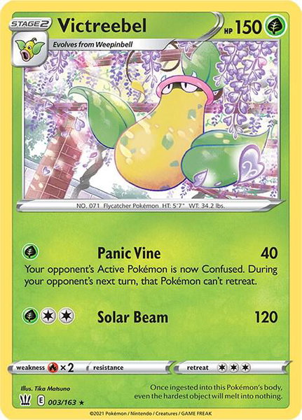 Victreebel - SWSH05: Battle Styles Pokémon trading card