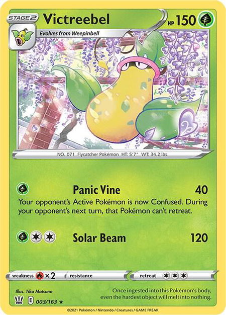 Victreebel - SWSH05: Battle Styles Pokémon trading card