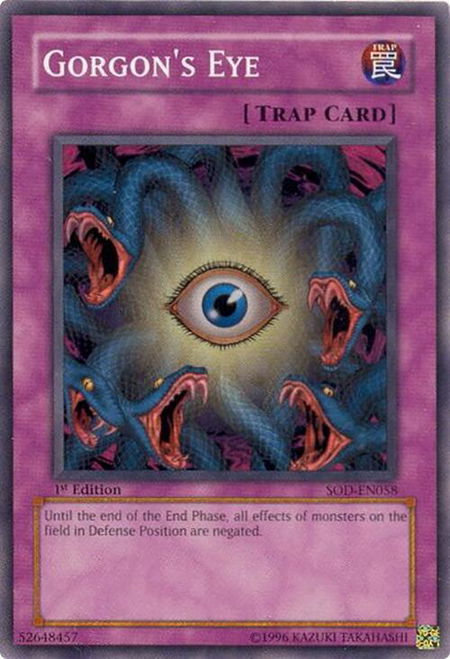 Gorgon's Eye trading card from Soul of the Duelist Gorgon's Eye - Soul of the Duelist YuGiOh trading card