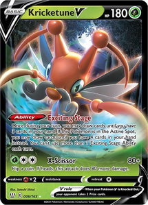 Kricketune V - SWSH05: Battle Styles (SWSH05) #006/163 - Ultra Rare Pokémon Trading Card