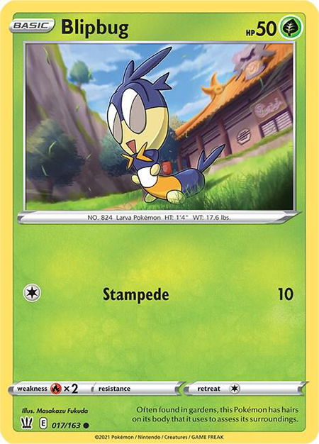 Blipbug - SWSH05: Battle Styles Pokémon trading card