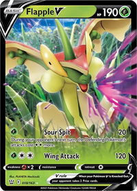 Flapple V - SWSH05: Battle Styles (SWSH05) #018/163 - Ultra Rare Pokémon Trading Card