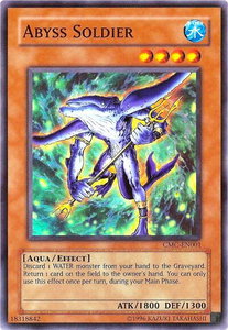 Abyss Soldier (Capsule Monster Coliseum) - Yu-Gi-Oh! Video Game Promotional Cards (VDP) #CMC-EN001 - Super Rare YuGiOh Trading Card